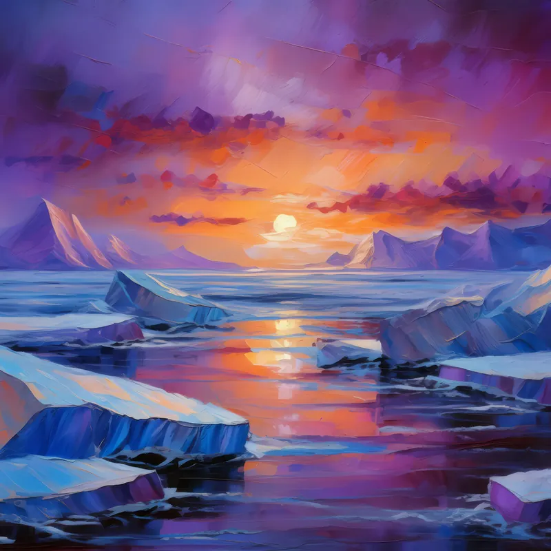 Painting: Arctic Desert’s Twilight
