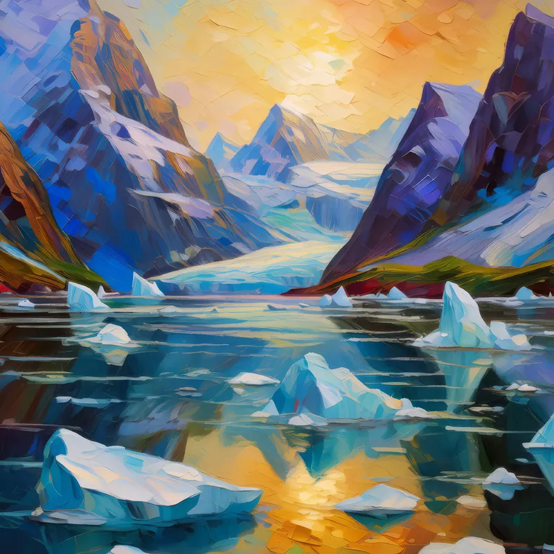 Painting: Arctic Glacier Bay