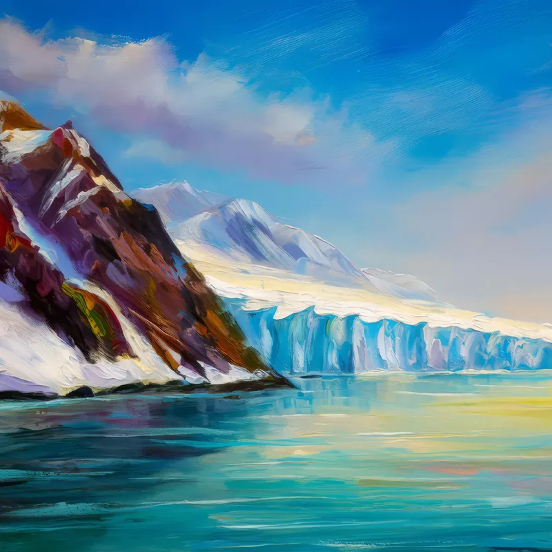 Painting: Arctic Glacier Edge