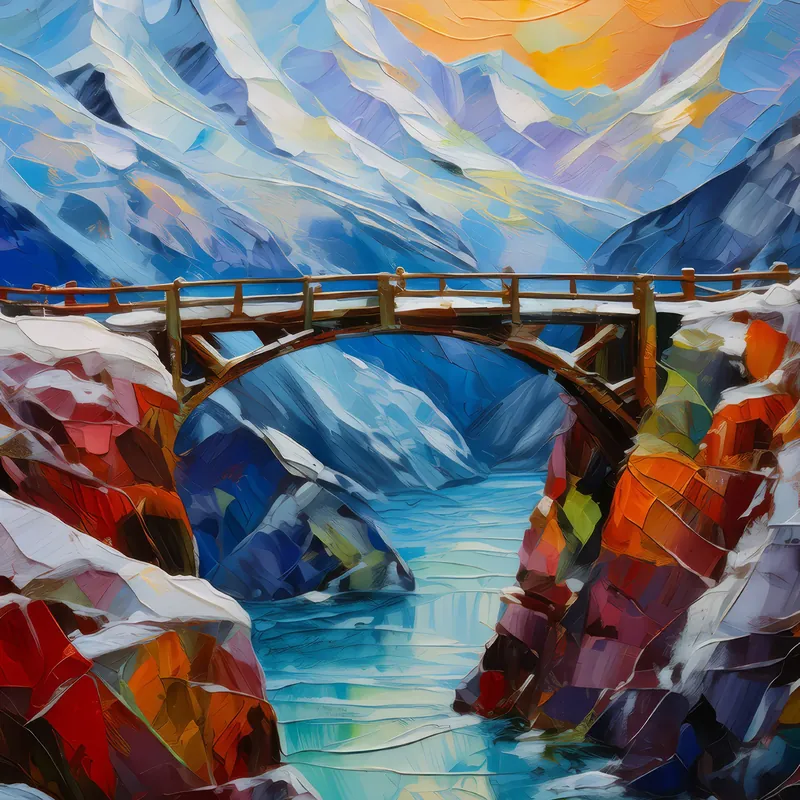 Painting: Arctic Ice Bridge