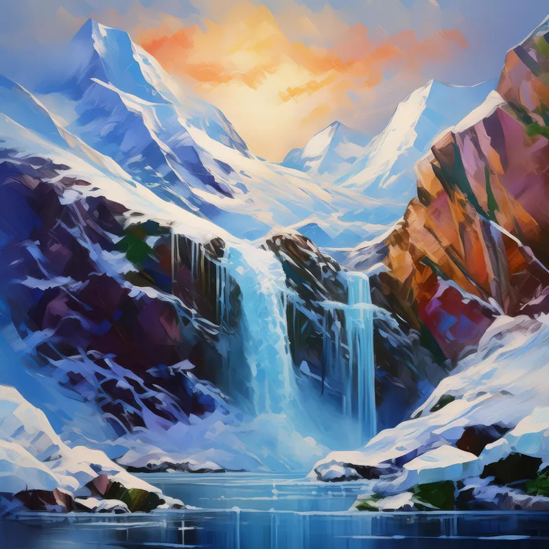Painting: Arctic Icefall