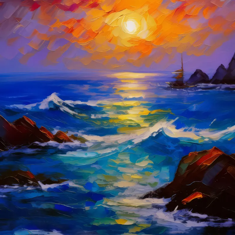 Painting: Arctic Midnight Glow