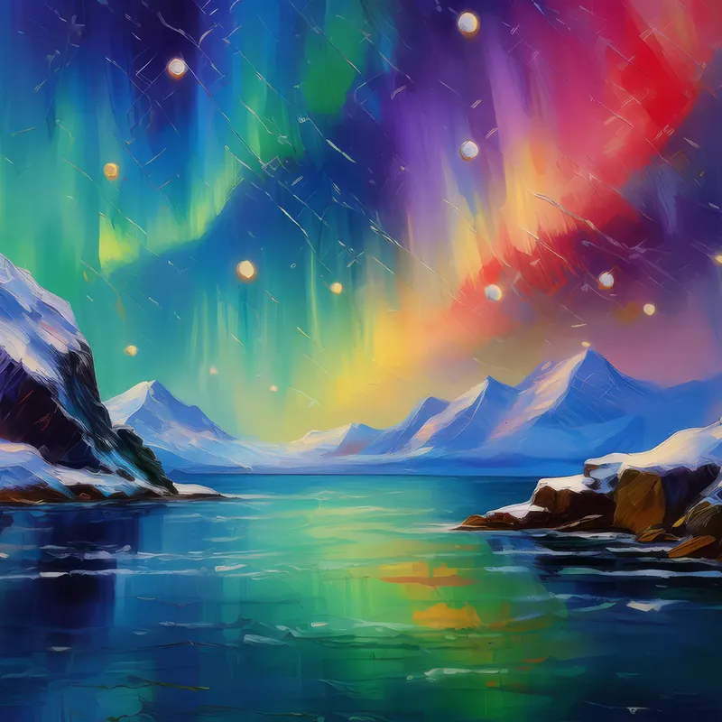 Painting: Arctic Ocean Aurora
