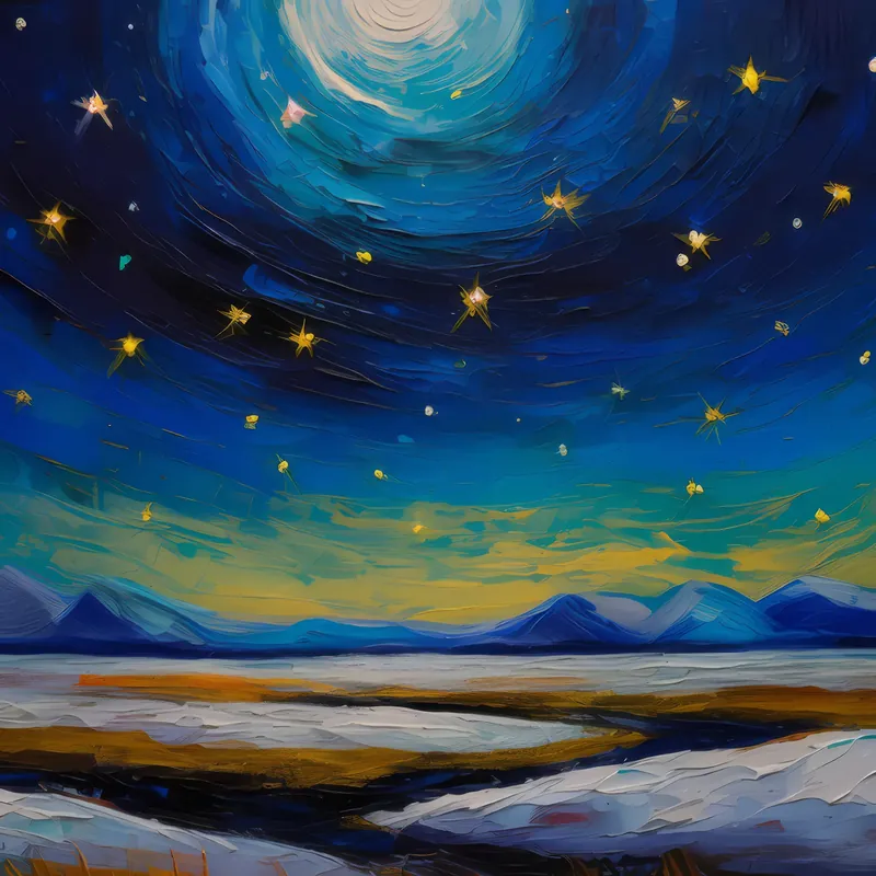 Painting: Arctic Tundra’s Quiet Night