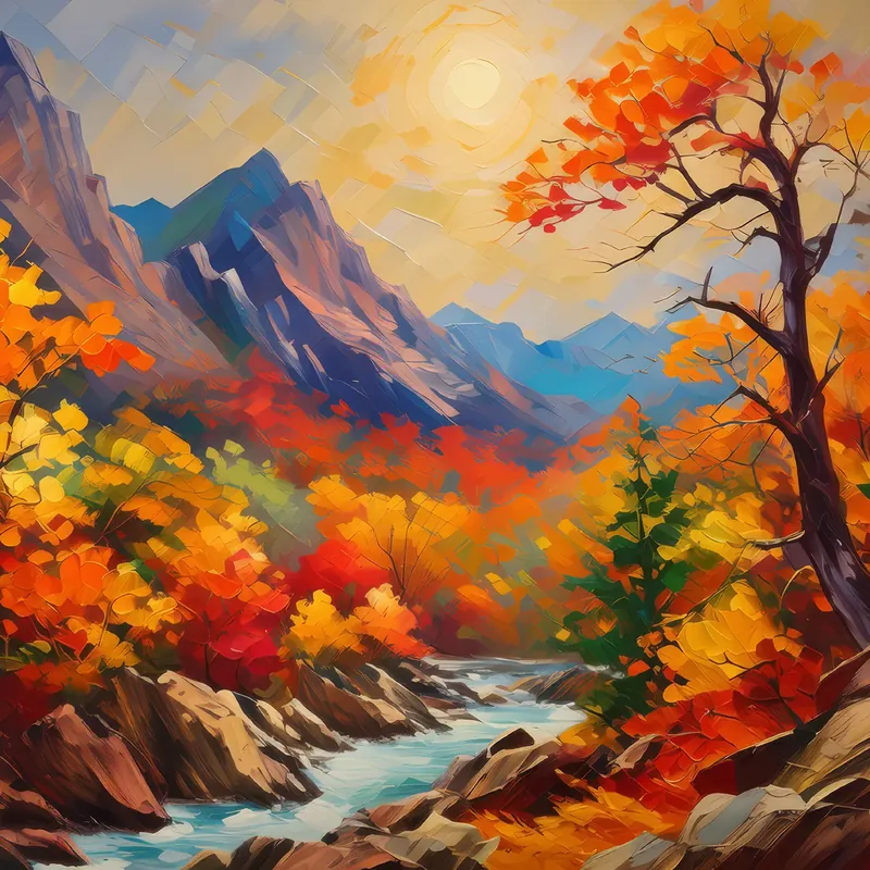 Painting: Autumn Crag Tapestry