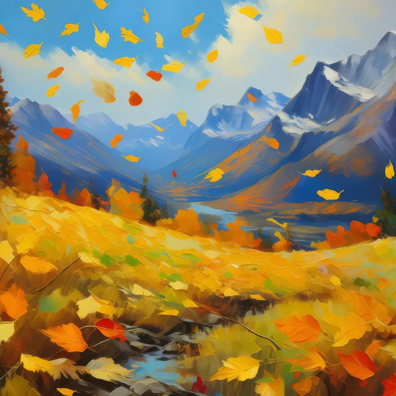 Painting: Autumn Leaves Fall