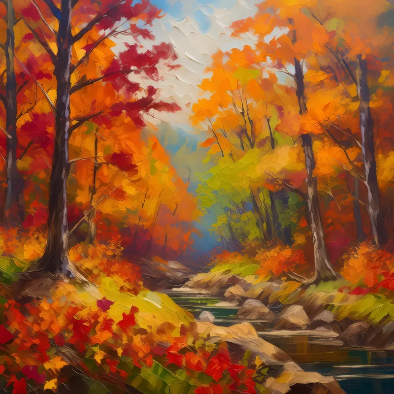 Painting: Autumn’s Fiery Display