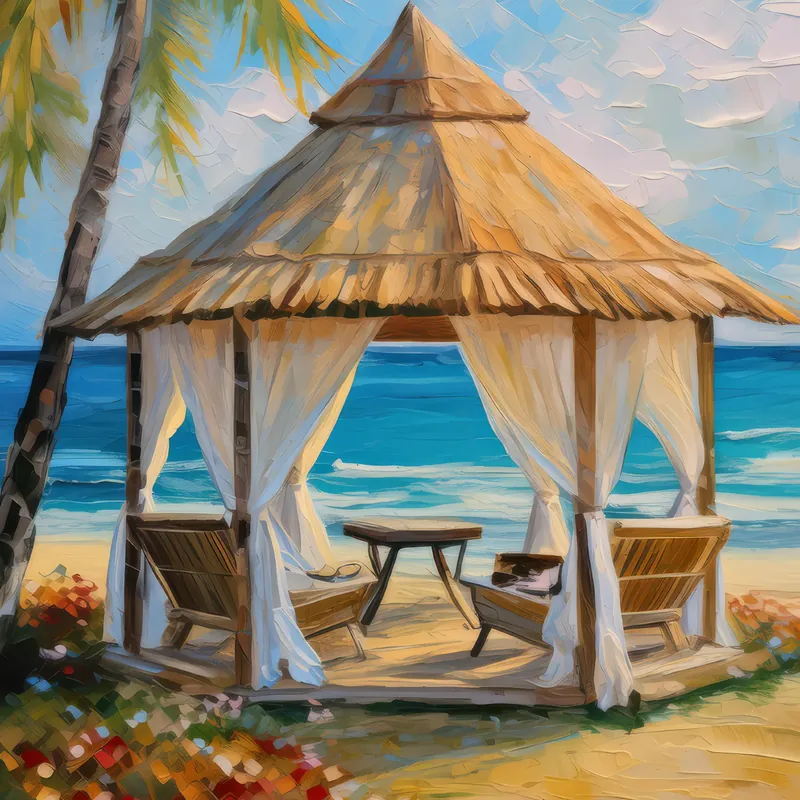 Painting: Beachside Cabana