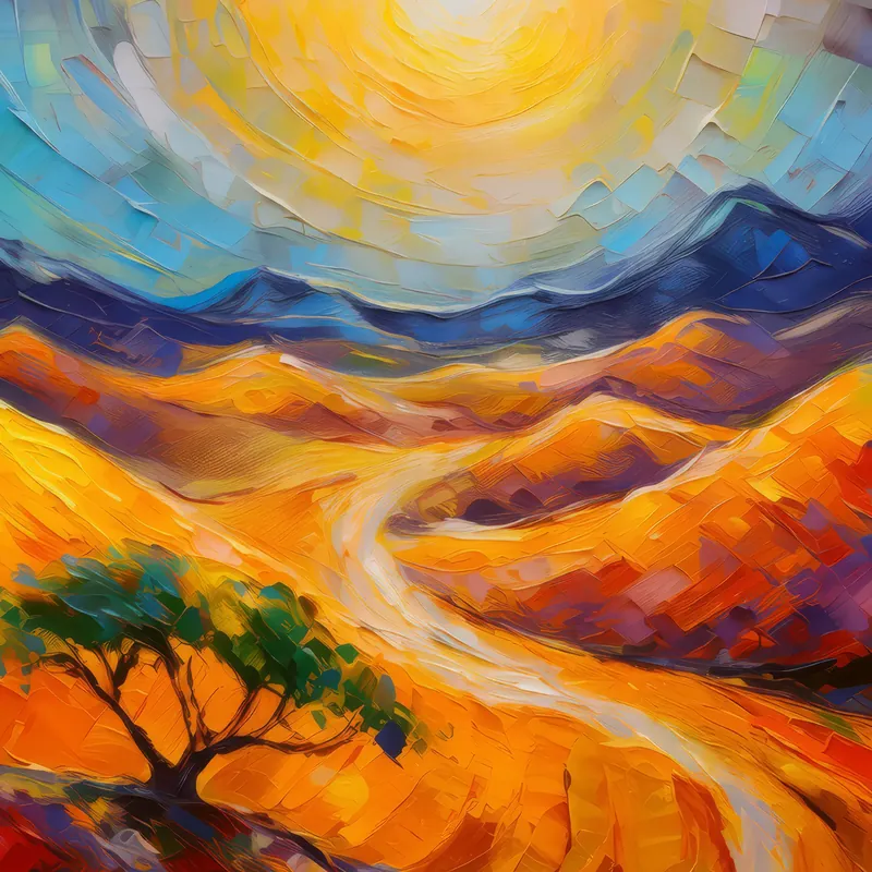 Painting: Blazing Desert Noon