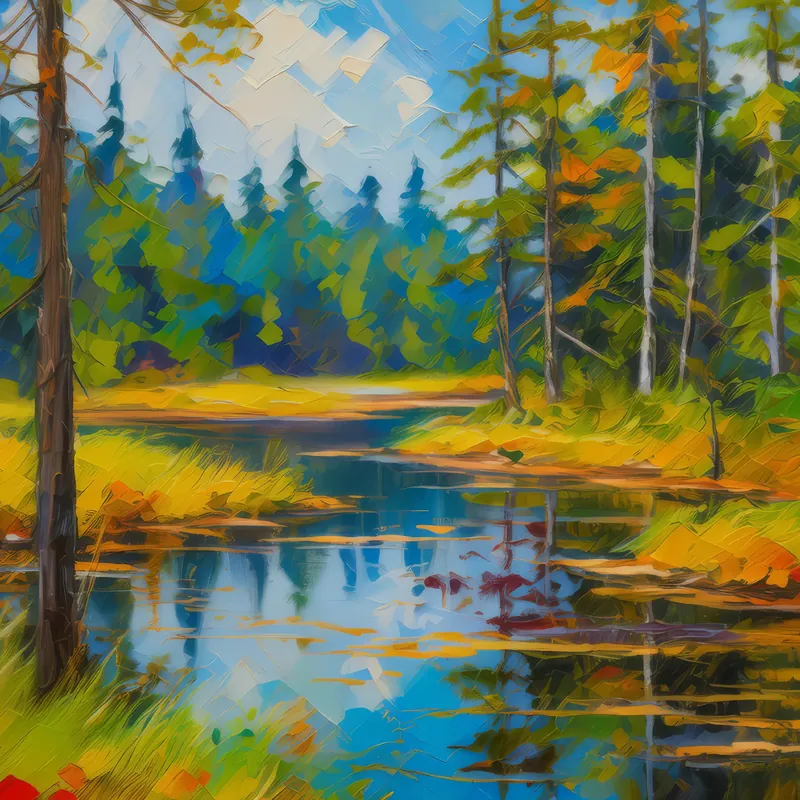 Painting: Boreal Forest Marshland