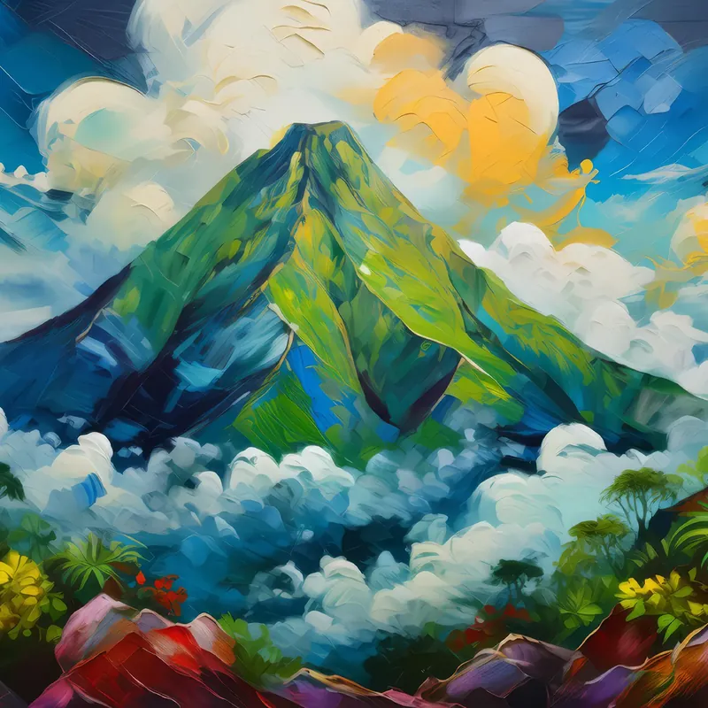 Painting: Clouds Over Tropical Summit