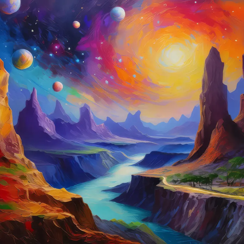 Painting: Cosmic Rift Chasm