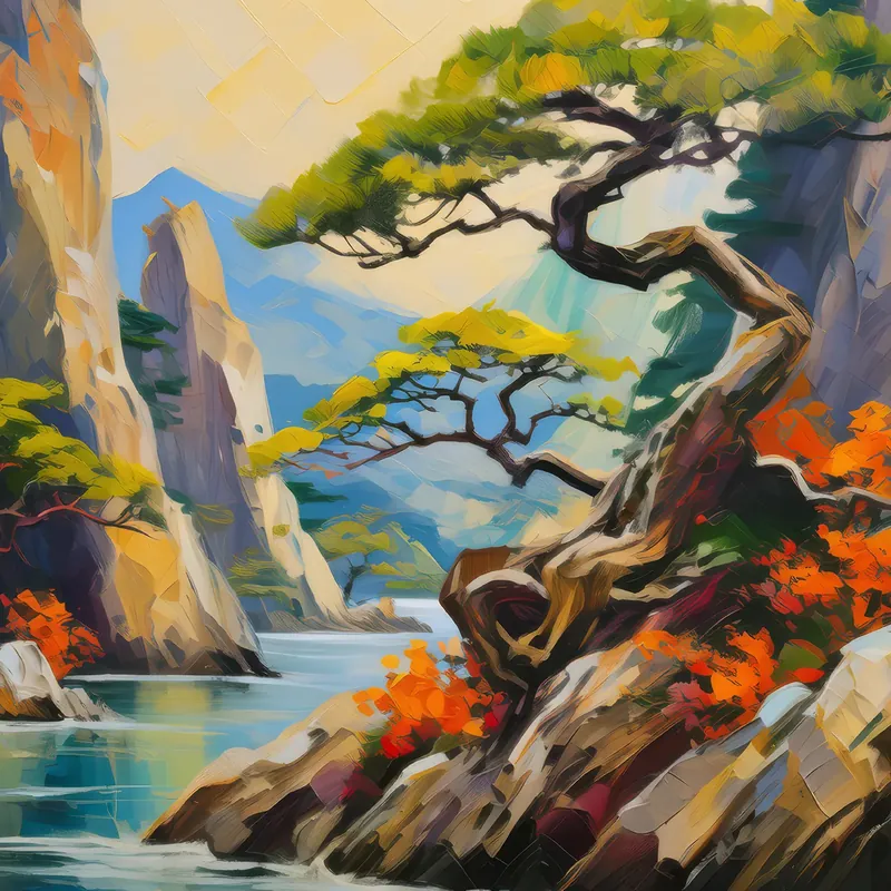 Painting: Crag Bonsai Oasis