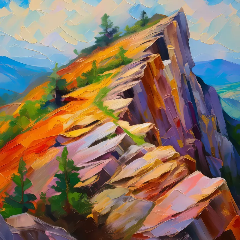 Painting: Crag Geological Wonder