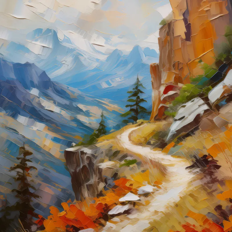Painting: Crag Hiking Trail