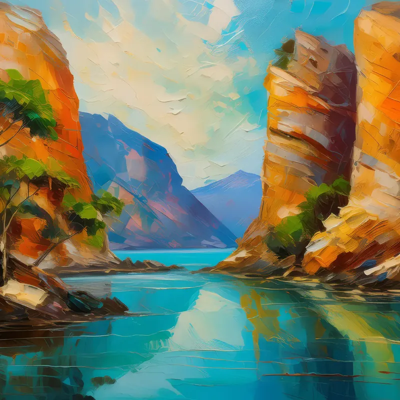 Painting: Crag Oasis Mirage