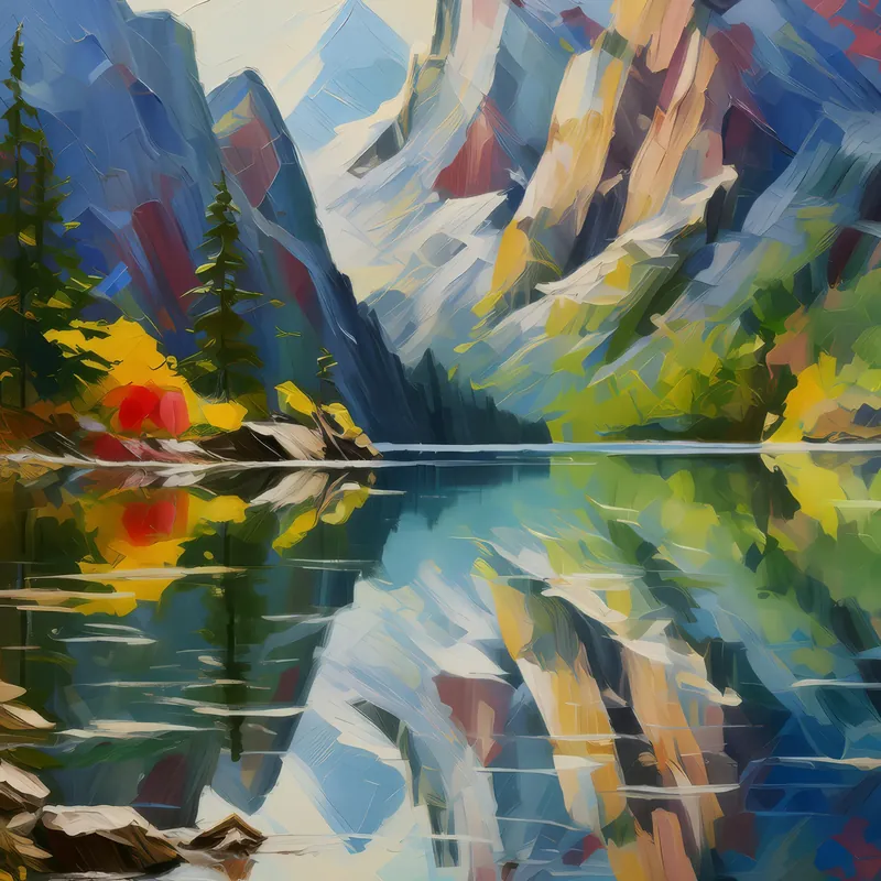 Painting: Crag Reflection Rhapsody