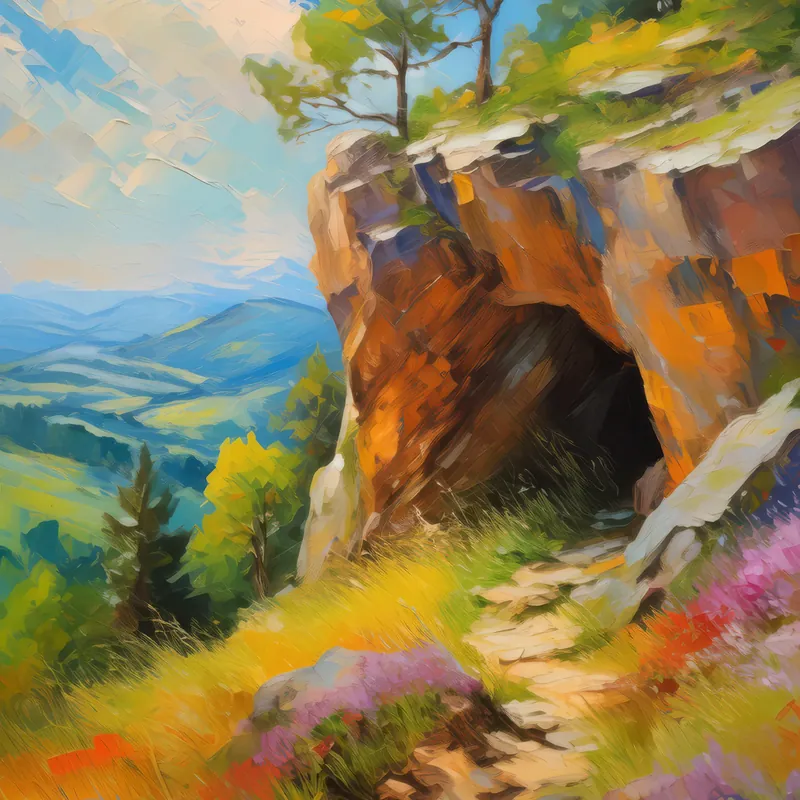 Painting: Crag Shelter Cave