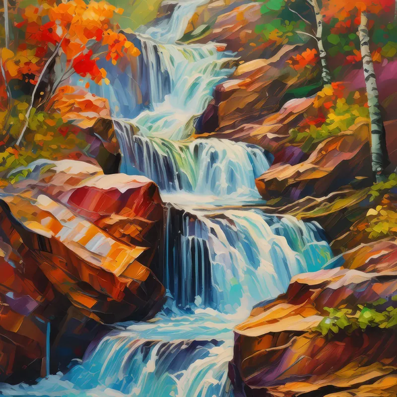 Painting: Crag Waterfall Waltz