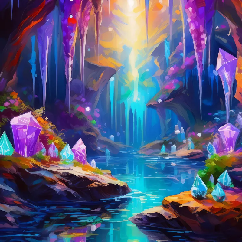 Painting: Crystal Cavern Grotto