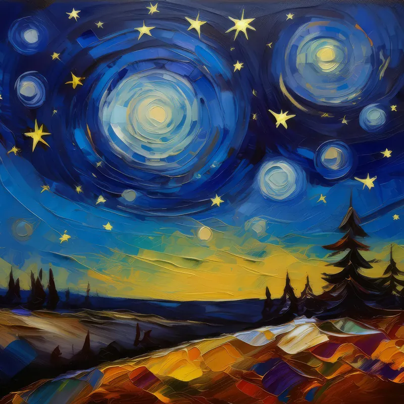 Painting: Crystal Clear Boreal Nights