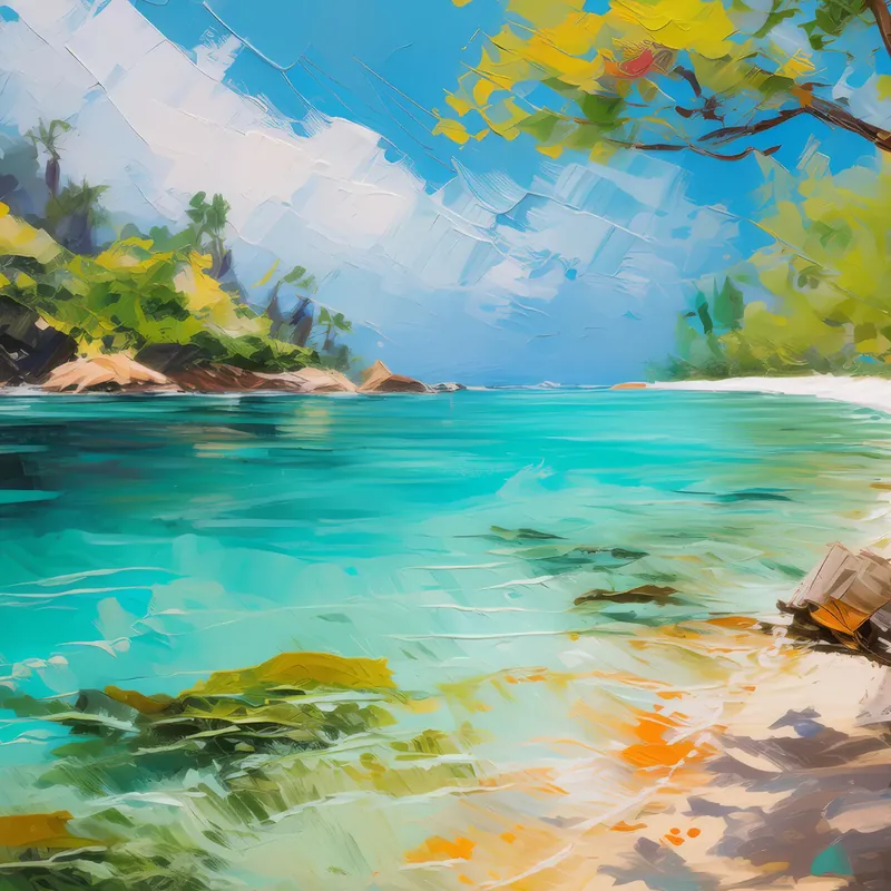 Painting: Crystal Clear Lagoon