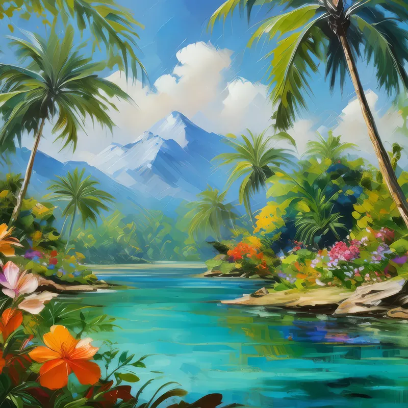 Painting: Crystal Clear Oasis