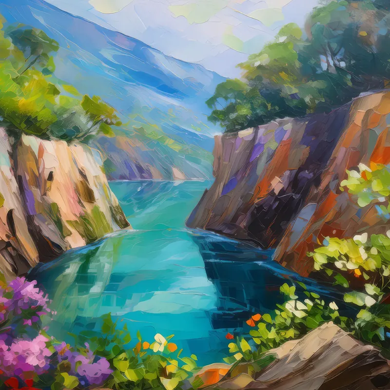 Painting: Crystal Lake Chasm