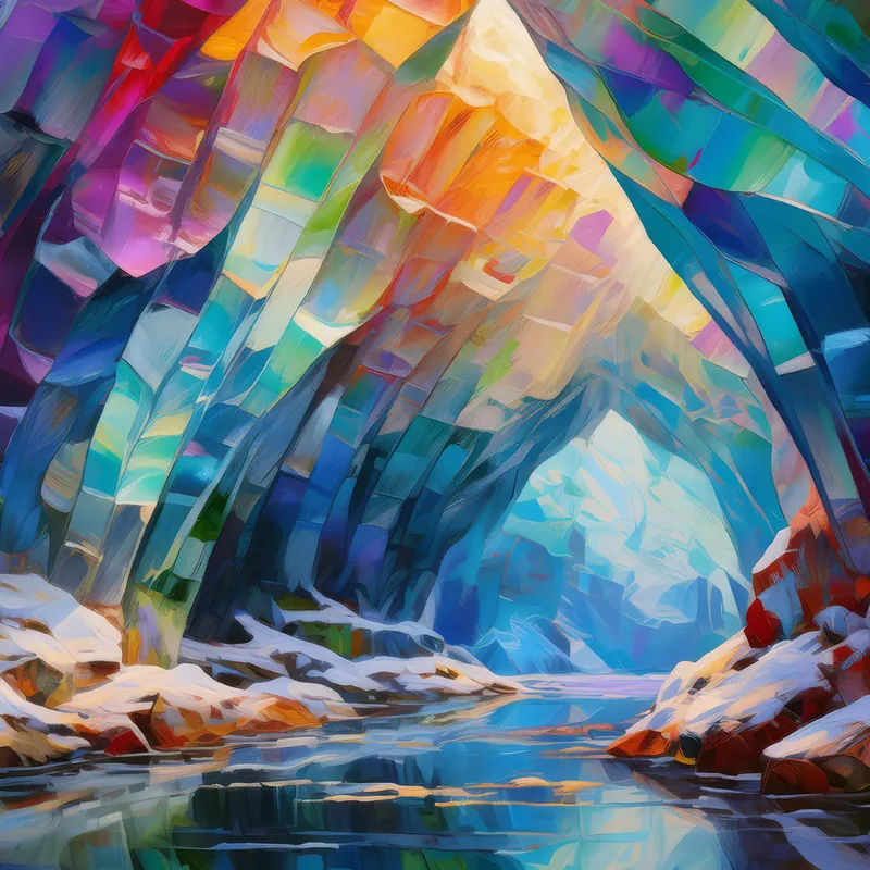 Painting: Crystalline Ice Caves