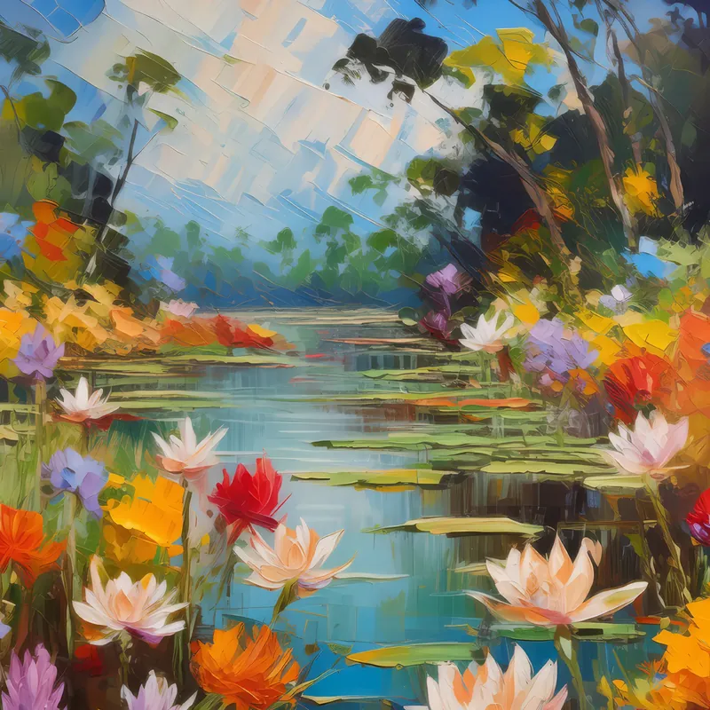 Painting: Delta Flora in Bloom
