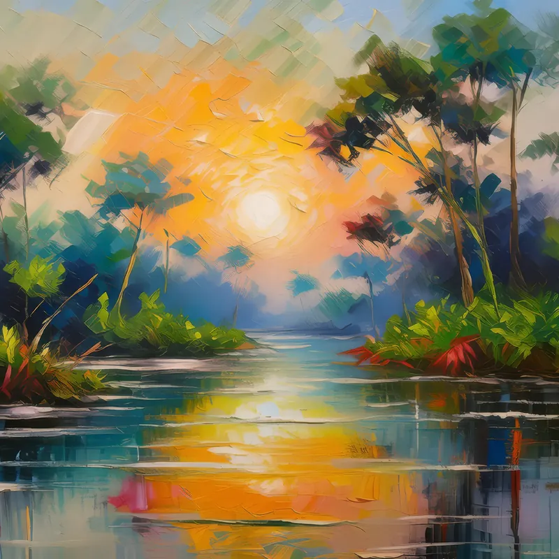 Painting: Delta’s Gentle Morning Breeze