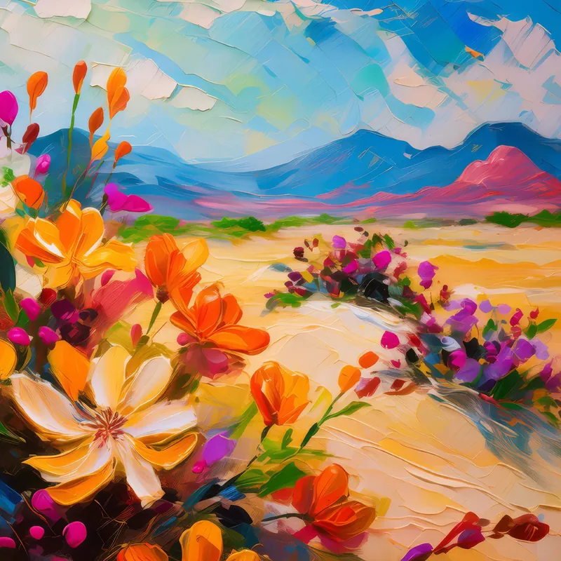 Painting: Desert Blooming Season