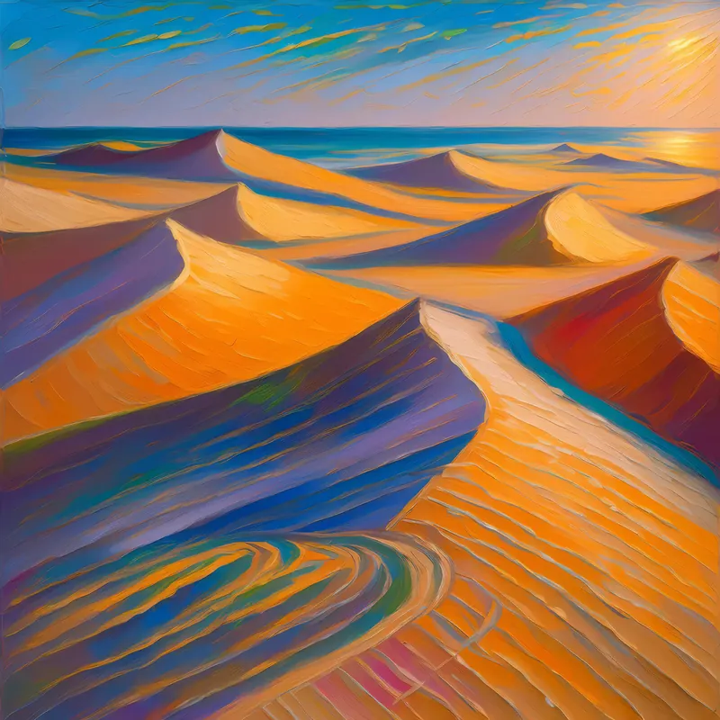 Painting: Desert Dune Shadows