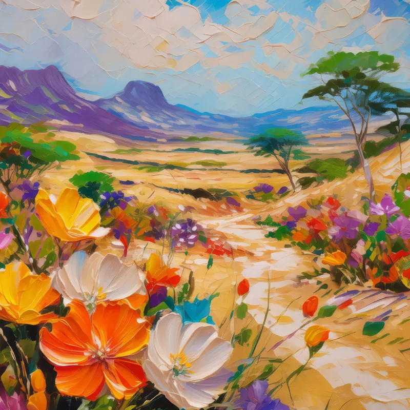Painting: Desert Flowers