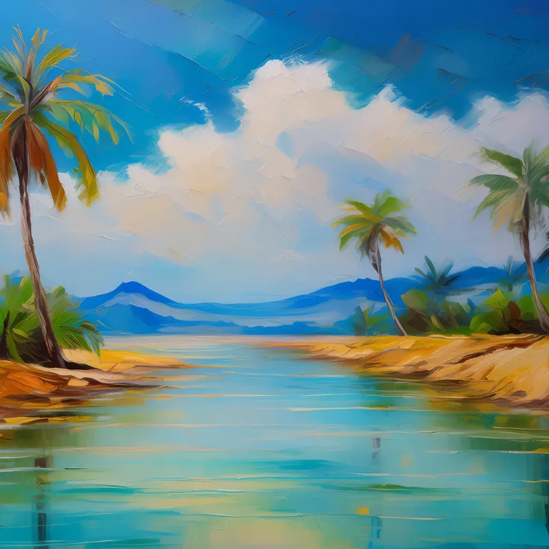 Painting: Desert Mirage Effect
