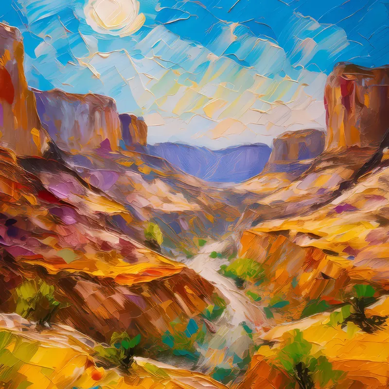 Painting: Desert Mountain Canyon