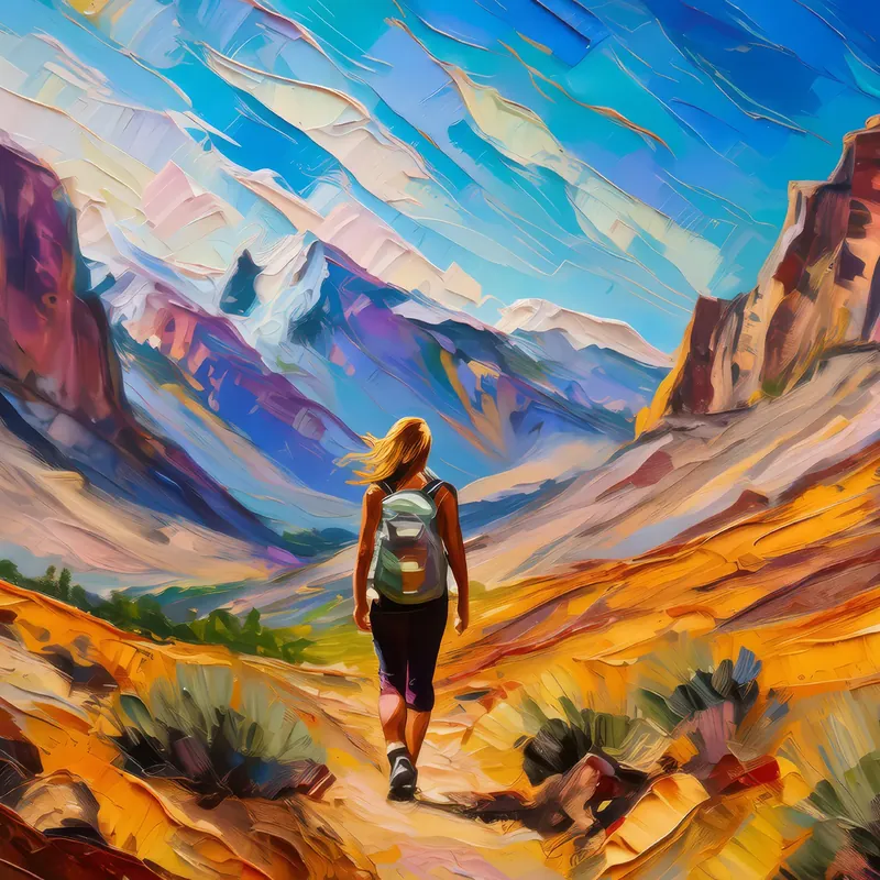 Painting: Desert Mountain Hike