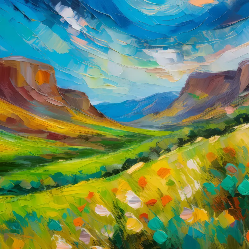 Painting: Desert Mountain Meadow