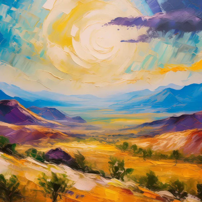 Painting: Desert Mountain Mirage