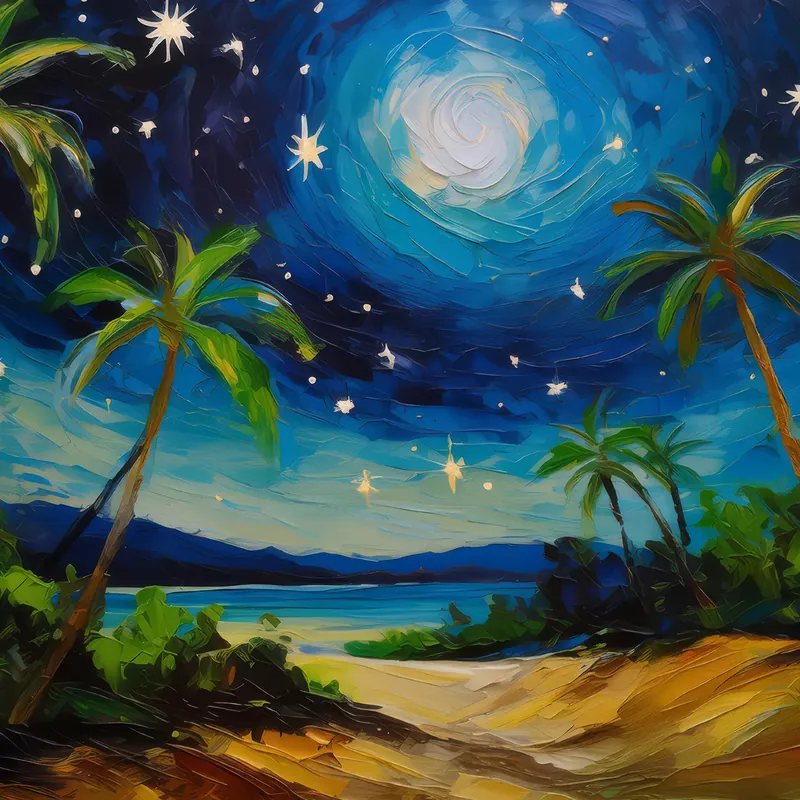 Painting: Desert Night
