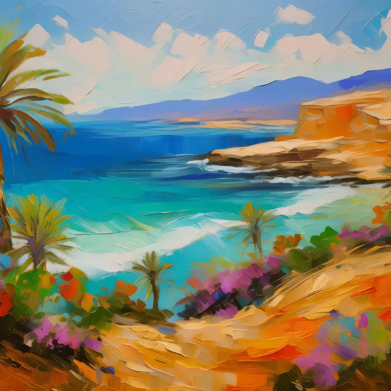 Painting: Desert Ocean Biome Collision
