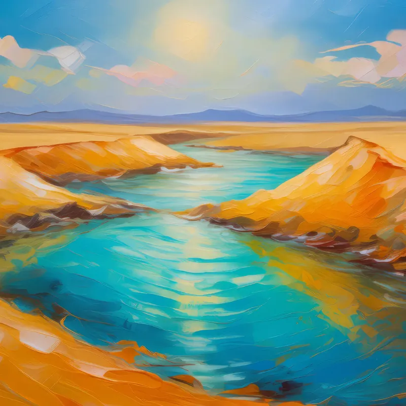 Painting: Desert Ocean Mirage