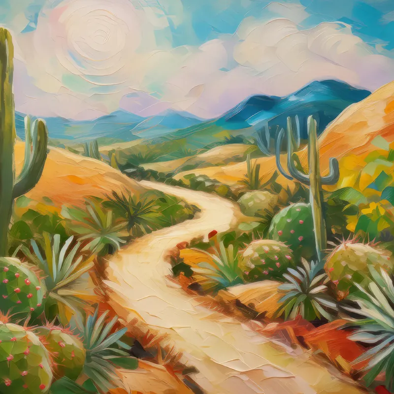 Painting: Desert Path