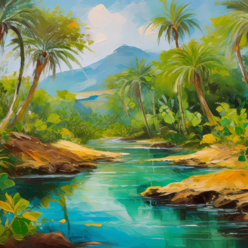 Painting: Desert Spring Oasis