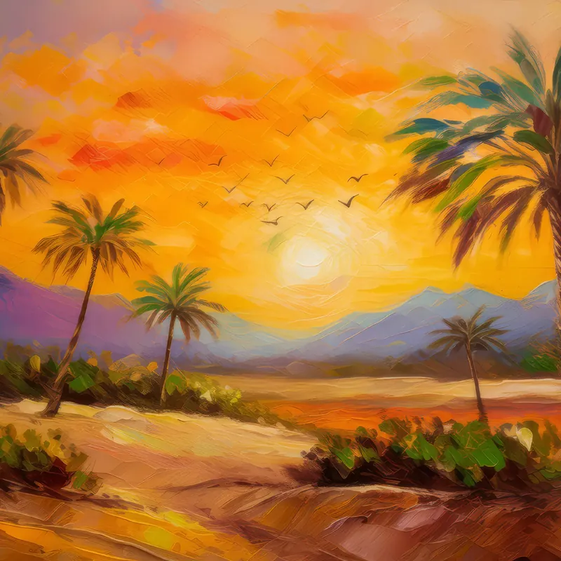 Painting: Desert Sunrise Beauty