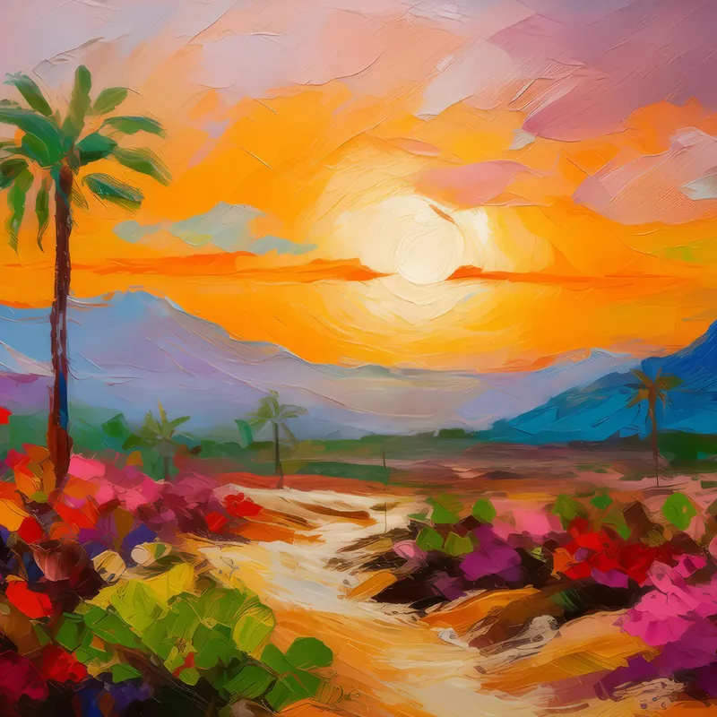 Painting: Desert Sunset