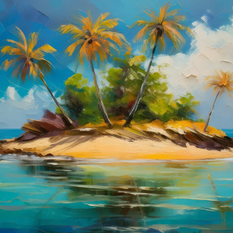 Painting: Deserted Island