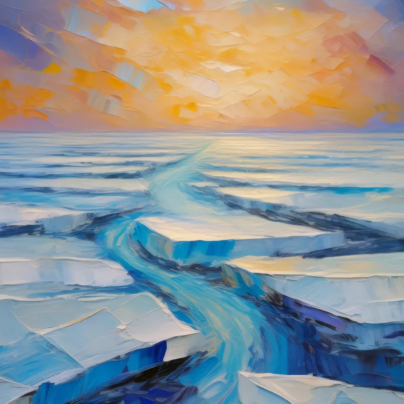 Painting: Desolate Ice Plain