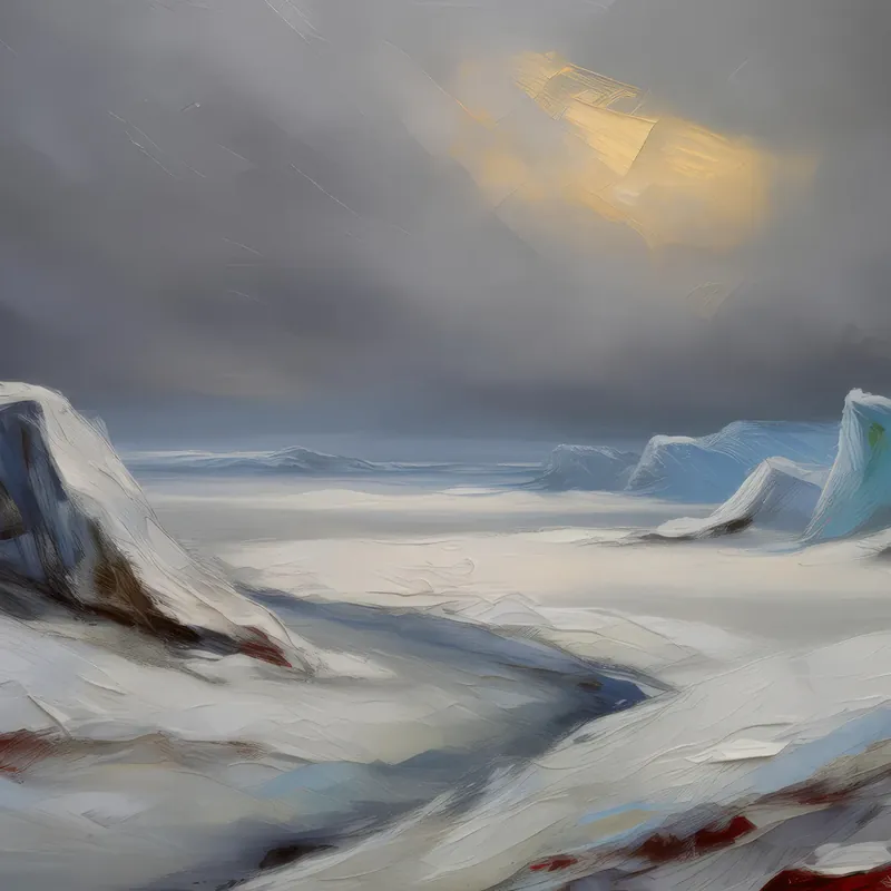 Painting: Desolate Polar Wasteland