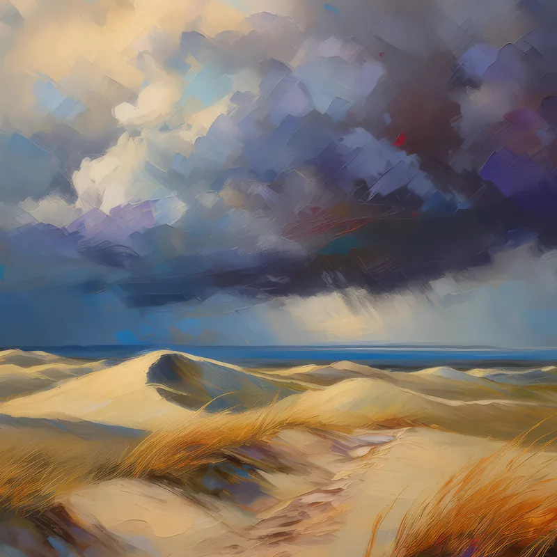 Painting: Dune Storm Approaching
